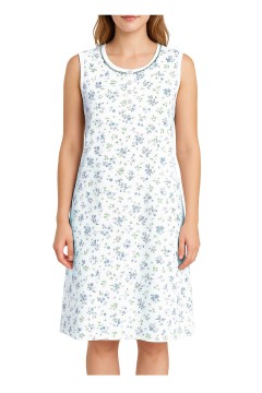 Dámská noční košile bavlněná bez rukávu Andrea 6537