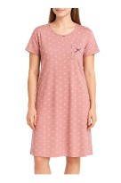 Dámská noční košile bavlněná na velké velikosti Iveta 6557 růžová 3XL