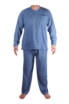 Franta froté pyžamo pánské teplé