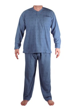 Franta froté pyžamo pánské teplé