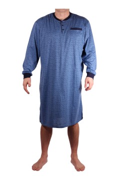 Pánská noční košile bavlněná dlouhý rukáv Petr MP-3692