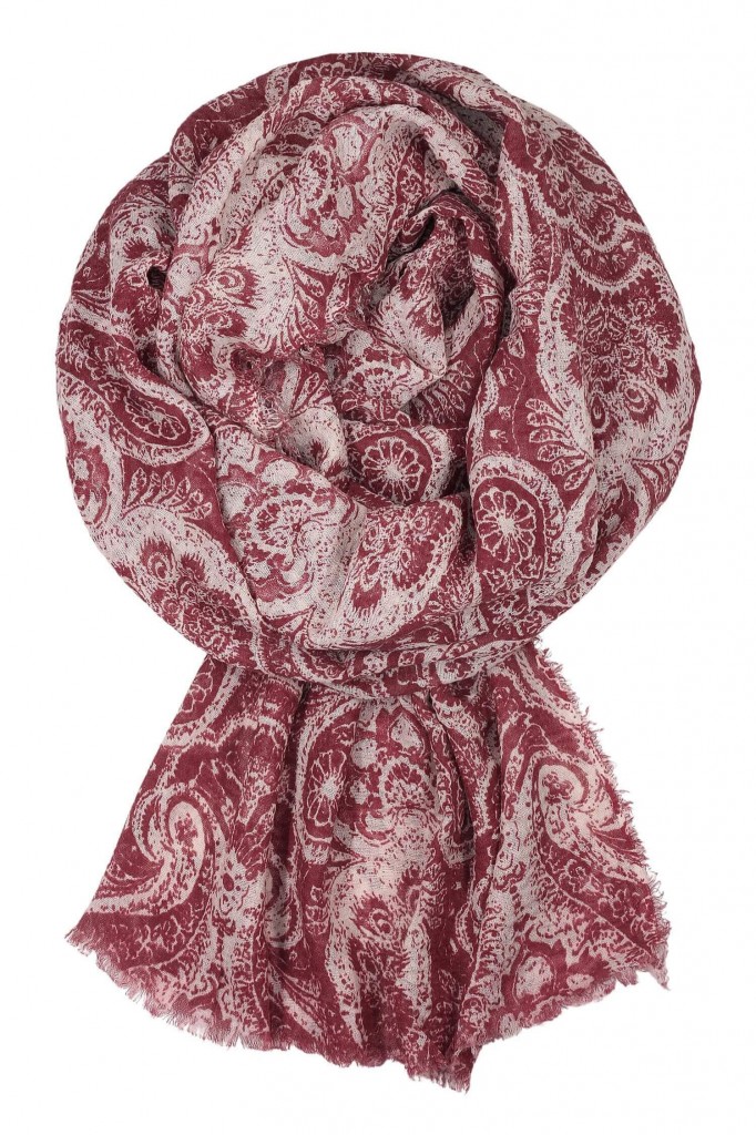 Bavlněný šátek se vzorem Ganga