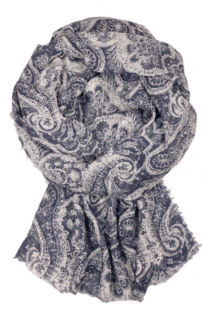 Bavlněný šátek se vzorem Ganga