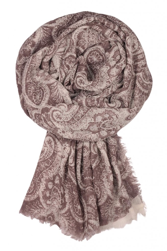 Bavlněný šátek se vzorem Ganga