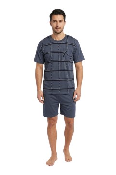Šimon pánské bavlněné pyžamo krátké