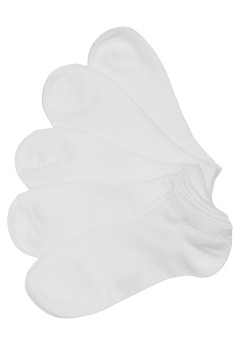 Ponožky Sneakers kotníčkové bavlněné - bílé 5 párů