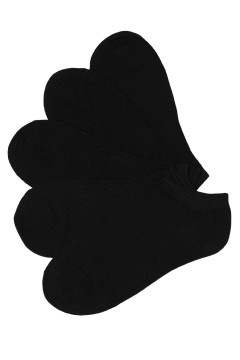 Ponožky Sneakers kotníčkové bavlněné - černé 5 párů