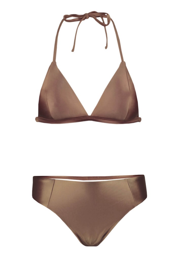 Satin Black bikiny plavky S1039