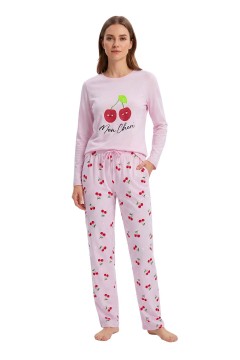 Bavlněné pyžamo Cherry dlouhé GB-2810