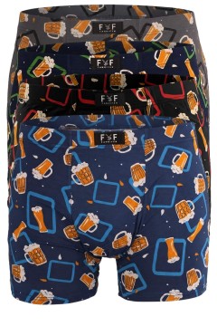 Beer pánské boxerky pivo M6790 - 4 ks