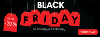 Black Friday - Sleva 20 % na všechny boxerky a trenkoslipy