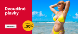 Sleva 20 % na dvoudílné plavky