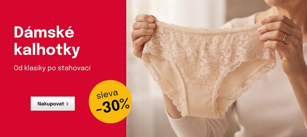 Sleva 30 % na všechny kalhotky