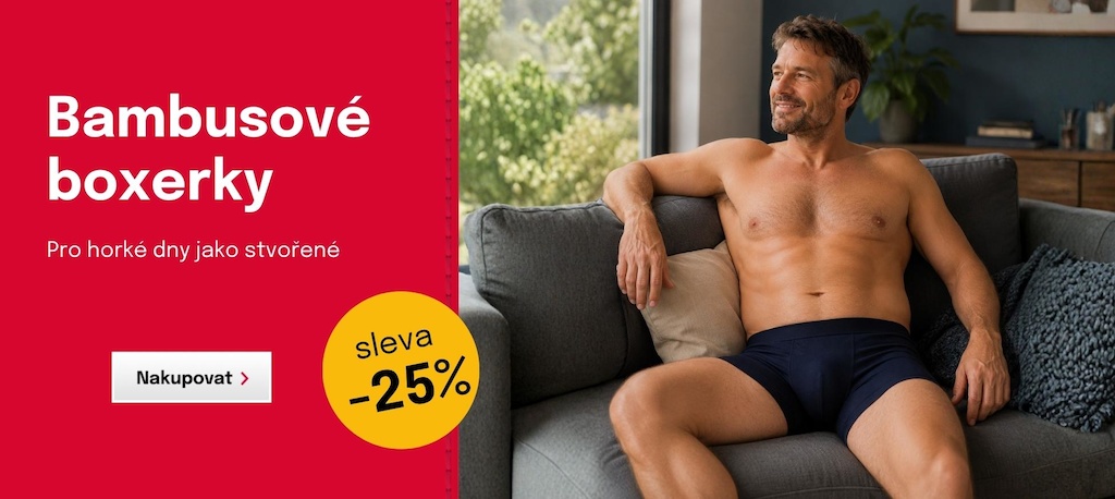 Sleva 25 % na bambusové boxerky