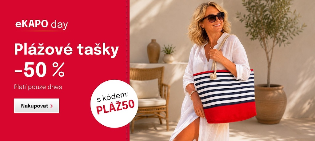 eKAPO Day: Plážové tašky za polovic - jen 24 hodin - s kuponem