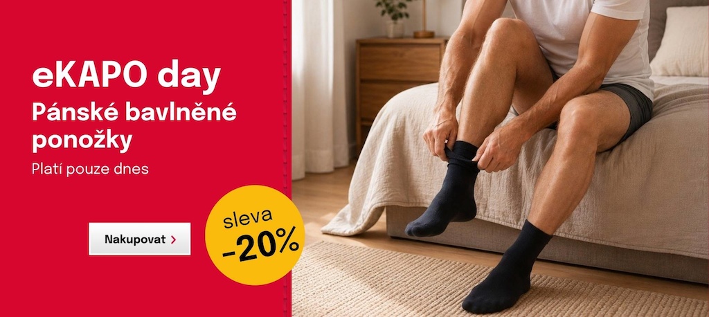 eKAPO Day: pánské bavlněné ponožky -20 %