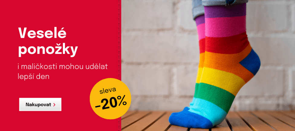 Sleva 20 % na veselé ponožky